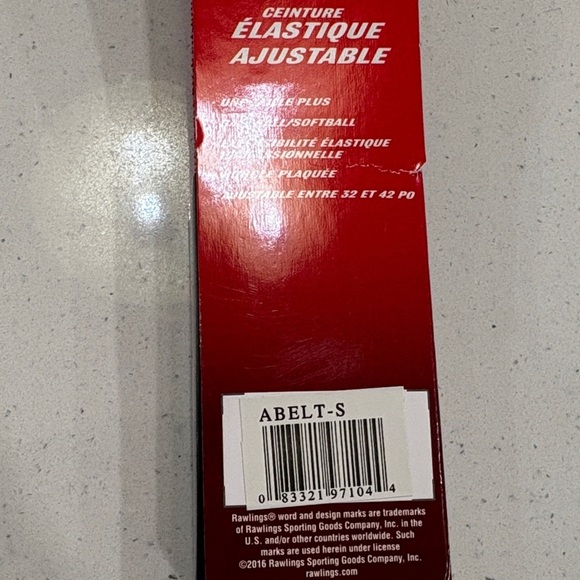 Rawlings Vibrant Red baseball Belt size small - Picture 4 of 8